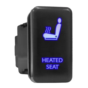 HEATED SEAT - LED Push Button Replacement for TOYOTA (1.54 x 0.83 in) Blue - Picture 1 of 4