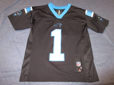 Boys/Youth CAM NEWTON #1 Carolina Panthers JERSEY - Sz Small or 8 - NFL Apparel Cover