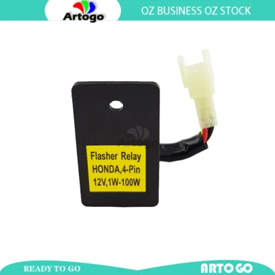 4 PIN 12V 1W-100W LED INTERMITENTE RELÉ ENCHUFE Fit HONDA CBR600RR 2007-2009 2010 2011 Foto 1 de 3