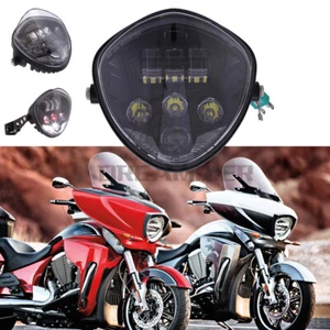 60W LED Motorcycle H4 Headlight For Victory Cross Country Kingpin Vegas Victoria - Picture 1 of 11