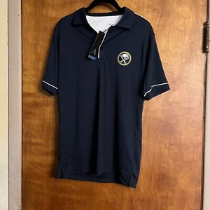 Buffalo Sabers NHL Antigua Adult S Pinstripe Polo Golf Shirt BNWT - Picture 1 of 3