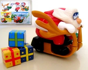 KINDER MAXI NATALE 2001 ITALIA - SCOOTER NEVE BABBO NATALE (frizione) + CARTINA - Picture 1 of 1