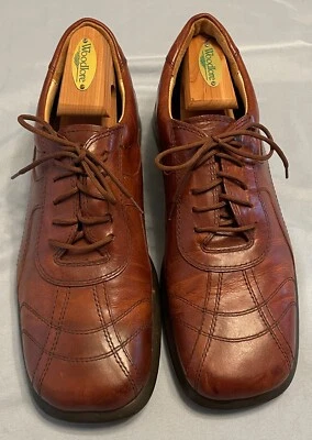 StanleyBlacker Men Brown Leather  Square Toe Oxford Shoes 9M Excellent Condition - Image 1 of 4