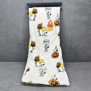 Peanuts Decke Halloween BOO! Snoopy Kürbis 50" x 70" weiß Überwurf Berkshire - Bild 1 von 12