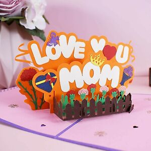 3D Pop Up Card Birthday/Mothers Day/Occasion/Flowers/Pink Cherry Blossom/Love