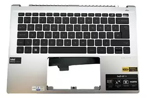 Teclado Acer Swift SFG14-72 reposamanos cubierta Reino Unido negro retroiluminado 6B.KRKN2.013 - Imagen 1 de 2