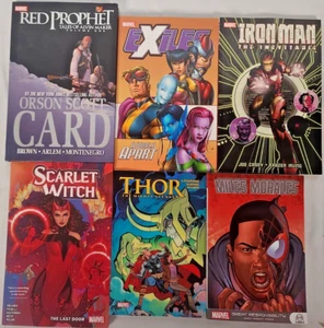 Marvel Buch Lot - Red Prophet, Miles Morales, Thor, Exiles, Iron Man & Scarlet + - Bild 1 von 3