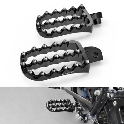 Par de estriberas NICECNC reposapiés ancho grasa reposapiés para Kawasaki KLR650 1987-2024 Foto 1 de 4