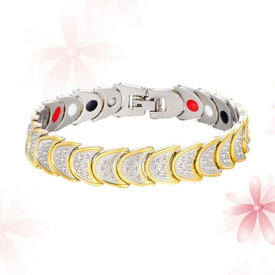  Magnettherapie Armband Skala vergoldete Armband mit Schnalle Schließung für - Bild 1 von 4