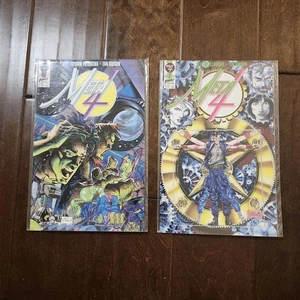 Lotto Meta 4 #2 & #3 primi fumetti 1991 serie fantascientifica set Ian Gibson Petrucha - Foto 1 di 7