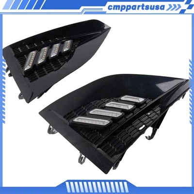 2pcs LED Fog Light Daytime Running Lamp Tricolor LH RH For Nissan Altima 23-25 - Image 1 of 4