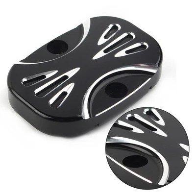 Cubierta de cilindro maestro de freno trasero corte CNC para Harley Electra Glide Road King FLHT Foto 1 de 4