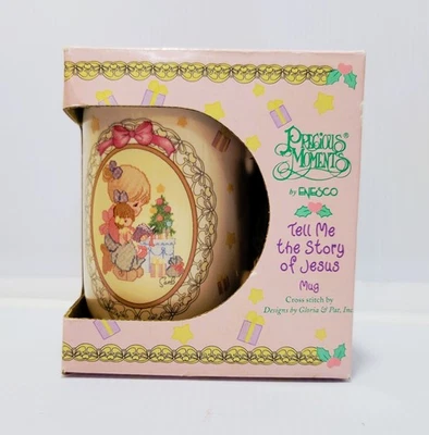 Taza de café Enesco Precious Moments 1997 Cuéntame la historia de Jesús Foto 1 de 4