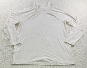 J. Jill Ivory White Luxe Supima Turtleneck Tunic Size Large - Picture 1 of 6