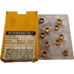 Confezione 10 Inserti Tornitura Carburo Kennametal RCGM325 Grado KC990 NUOVI  - Foto 1 di 5