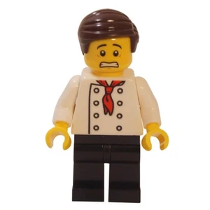 LEGO® City Burger Chef with Dark brown Hair cty0964a - Picture 1 of 1