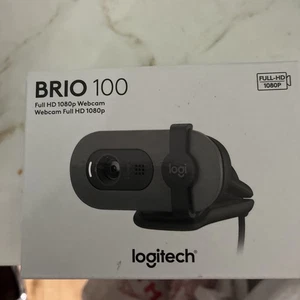 Logitech - Brio 100 1080p Full HD Webcam for Meetings and Streaming - Picture 1 of 3