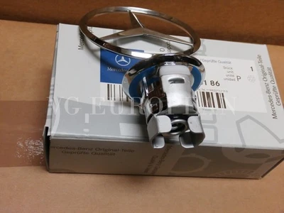 NOVO emblema estrela capô genuíno Mercedes-Benz S E C CLK Class - Imagem 1 de 4