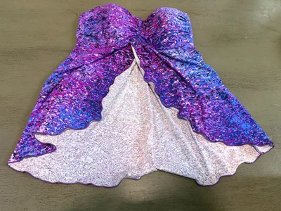 purple strapless VENUS swimsuit top tankini size 14 - Image 1 of 2
