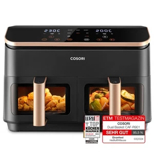 Airfryer Testsieger der Stiftung Warentest Heißluftfritteuse 2 Kammern 8,5L - Bild 1 von 24