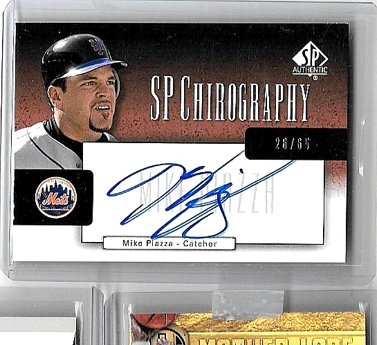 MIKE PIAZZA 2004 SP CHIROGRAPHY CERTIFIED AUTOGRAPH #26/65 - Image 1 of 1