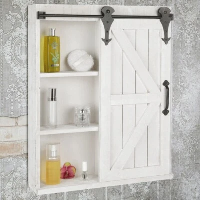 Mensola da parete armadio pensile armadio a muro armadio a specchio armadio da bagno bianco - Immagine 1 di 4