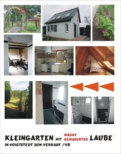 Pachtgarten massiv gemauerte Laube /Voigtstedt/Artern VB - Bild 1 von 19