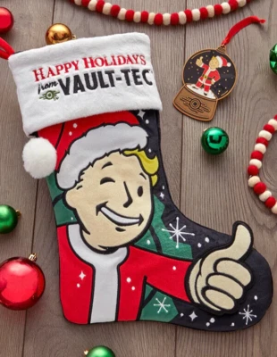 Bethesda Officially Licensed Fallout Vault-Tec Stocking & Metal Ornament Stuffer - Image 1 of 4