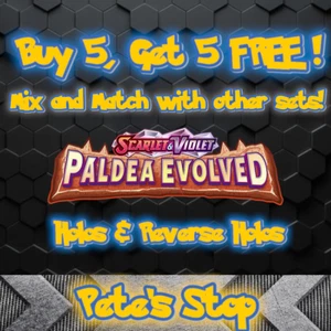 Pokémonkarten - scharlachrot & violett: Paldea evolved - Holos & umgekehrte Holos - Bild 1 von 1