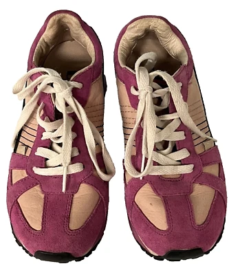 Diesel Mujer Biel Retro Zapatillas Con Cordones Rosa Blanco Negro EE. UU. 5 EUR 35 Foto 1 de 4