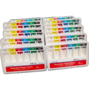 Dental Root Endodontics Absorbent Paper Point Taper 0.04 15-40# Disposable - Picture 1 of 15