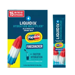 Liquid I.V. Popsicle Hydration Powdered Electrolyte Drink Mix, 15 Ct Packet - Picture 1 of 6