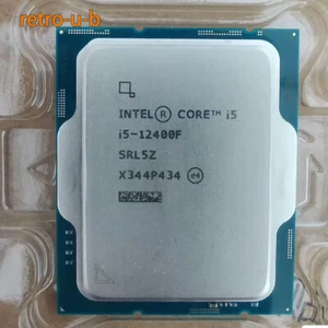 12th Gen Intel Core i5-12400F LGA 1700 CPU Alder Lake 6-Core 2.5 GHz 65W - Picture 1 of 1
