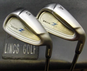 Set of 2 Bridgestone Beam Z Gap & Sand Wedges Stiff Steel Shafts Black Grips - Picture 1 of 5