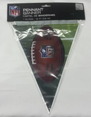 NFL Fútbol Deportes Tema Fiesta Decoración Banderín Banderín 12 Pies Largo Decoración Foto 1 de 4