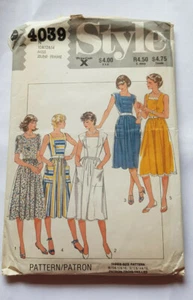 STYLE pattern 4039 Dress in 5 styles Size 10-14 Bust 321/2"-36" Waist 25"-28" - Picture 1 of 2