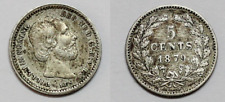 Countries Netherlands William III 5 Cents Silver 1879