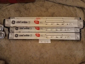 4 GE 18" 15W T12 Cool White Fluorescent Bulbs Made In Hungary - Picture 1 of 3