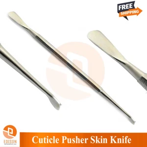 Manicure Pedicure Cuticle Pusher Skin Knife Chiropody Double Ended - Picture 1 of 1