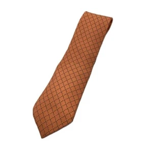 Corbata HERMES Seda Rojo Naranja Logo vendedor de Japón N0117 09 Hecha en Francia - Imagen 1 de 3