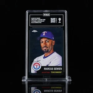 TAG 9 ๐ฅ 2022 Topps Chrome Platinum #380 Marcus Semien Black Refractor /10 - Picture 1 of 4