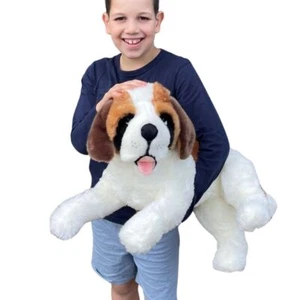 Boquilla Juguete de Peluche San Bernardo Perro Mentido Juguete de Peluche Suave Fergie - Imagen 1 de 3
