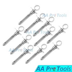 10x German Dental Anesthetic Syringe Self-Aspirating 1.8CC Dental Instruments - Picture 1 of 3
