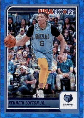 2023-24 Panini NBA Hoops Hyper Blue Memphis Grizzlies - Kenneth Lofton Jr #75 - Image 1 of 2