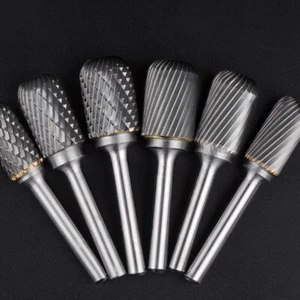 6mm - 16mm W-Type Single/Double Slot Tungsten Steel Rotary File Milling Cutter - Picture 1 of 17