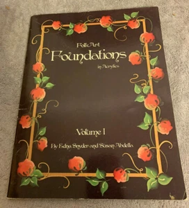 Folk Art Foundations In Acrylics Volume 1,Snyder Abdella, Decorative & Tole Book - Picture 1 of 1