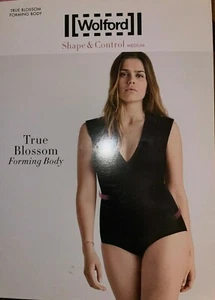  Wolford True Blossom Forming Body Size: 6 Color Black  79146 - 22 - Picture 1 of 2