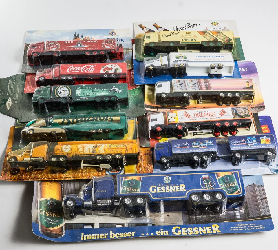 20x Biertrucks Modelltrucks Sammeltrucks Brauerei Werbung Sammlung Konvolut OVP - Bild 1 von 2