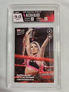 2018 Topps Now WWE ALEXA BLISS - Graded HGA 9 - Print Run: 171 - Picture 1 of 3