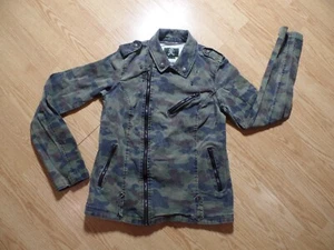 CHAQUETA CON CREMALLERA DELANTERA CAMUFLADA ROYAL BONES de DAANG GOODMAN, TALLA L GÓTICA, PUNK, EMO,Y2K - Imagen 1 de 7